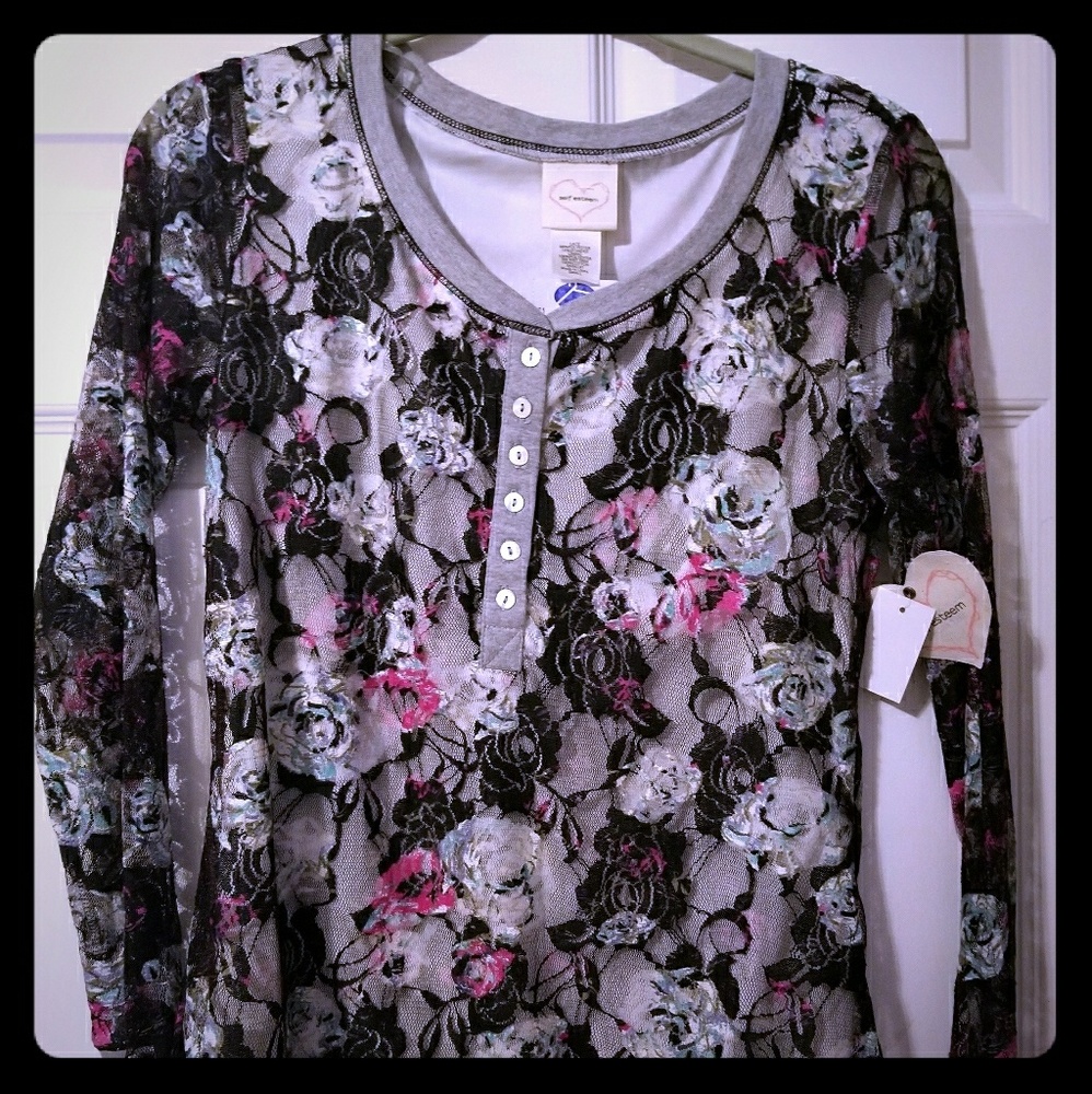NWT SELF-ESTEEM TOP